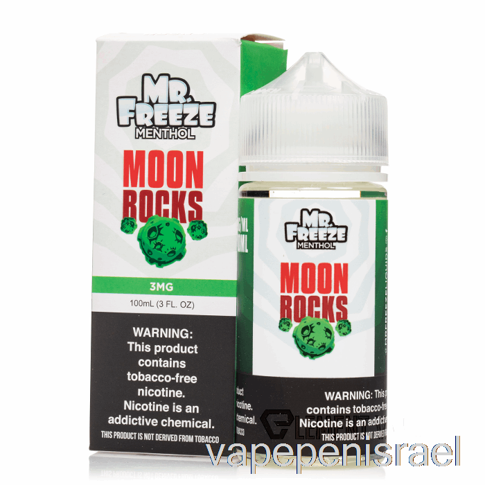 חד פעמי Vape Israel Moonrocks - Mr Freeze - 100 מ"ל 3 מ"ג